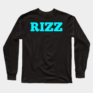 Rizz Winter Light Blue Long Sleeve T-Shirt